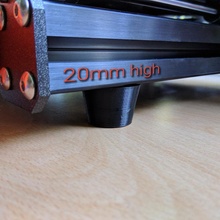 prusa i3 mk3s vibrazione inumidimento piedi aggiornamento vibration dampening feet 3d printer parts 3d print model - Mito3D