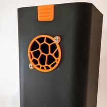 40mm Voronoi hayran ızgara voronoi design fan grill 3d print model - Mito3D