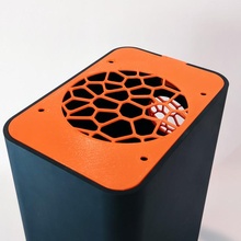 voronoi nas plato 80mm design fan mount 3d print model - Mito3D