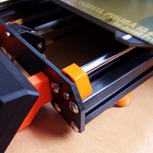 solid prusa i3 mk3s rod holder upgrade i3-mk3s 3d-printer-parts linear-rod 3d print model - Mito3D