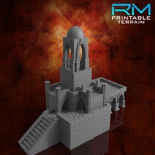 guarda tempestade conquista torre tampo mesa construção fantasia pedra terreno jogos guerra d cenário 3d print model - Mito3D