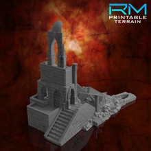 guardia tormenta caído vista águila torre mesa edificio fantasía Roca terreno juego guerra d paisaje 3d print model - Mito3D
