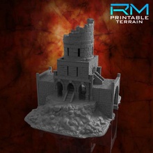 Sturmwache ruiniert Whitstone Tischplatte Gebäude Fantasie Terrain Wargaming Ruinen Hügel Landschaft 3d print model - Mito3D