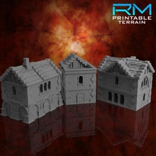 stormguard modular homes tabletop fantasy house stone terrain d&d scenery 3d print model - Mito3D