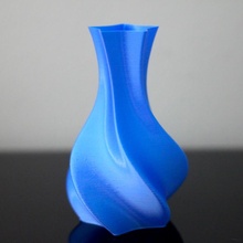 twisted star vase & garden flower 3d print model - Mito3D