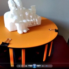 créalité filament bobine tour table filamentspoolturntable 3d print model - Mito3D