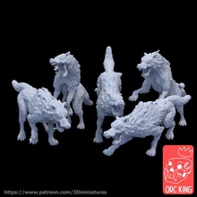 fungus wolves tabletop warhammer wolf dnd ageofsigmar 3d print model - Mito3D