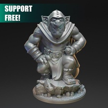 goblin rogue shnaag tabletop dragons dungeons hero model warhammer miniature supportless wargame dnd ageofsigmar pahtfinder 3d print model - Mito3D