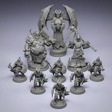 hell raise galope tampo mesa demônio criatura figura miniatura minis jogo guerra pintura 3d print model - Mito3D
