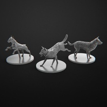 dogs company zombicide tabletop 3d print model - Mito3D