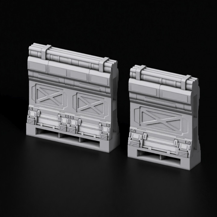 openlock 01 wall scifi 3D print model - Mito3D