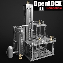 openlock modulare necromunda tavolo terreno scifi gioco 3d print model - Mito3D