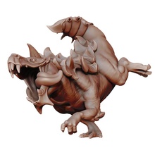 baby tarasque tabletop dragons dungeons fantasy warhammer miniature dnd cub tarrasque 3d print model - Mito3D