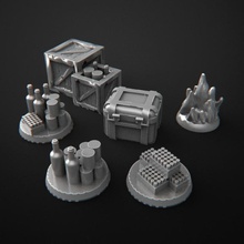bersaglio gettone tavolo miniatura scifi 3d print model - Mito3D