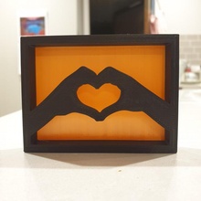 cuore mani mensola ornamento arte opera d'arte bellissimo regalo amore immagine bella amici amicizia 3d print model - Mito3D