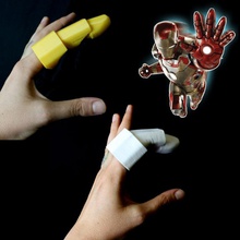 iron man finger prototype - support free props & cosplay costume led ironman 3d print model - Mito3D