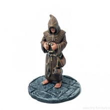 monk tabletop dragons dungeons miniature pathfinder gloomhaven peasants 3d print model - Mito3D