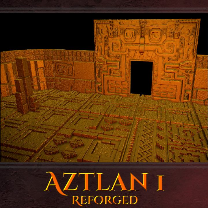 aztlan 1 reforged tabletop aztec snake dungeon jungle tiles mesoamerican dragonbite yuan-ti dragonlock chult 3D print model - Mito3D