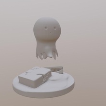 lost spirit tabletop cute ghost halloween miniatures undead dnd homebrew 5e 3d print model - Mito3D