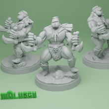 orcarin - tabletop fantasy fight orc boardgame 32mm oger minuture 3d print model - Mito3D