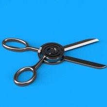 compliant scissors tool mechanism useless stupid 3d print model - Mito3D