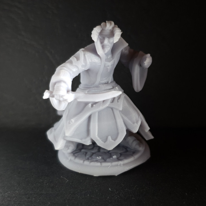 Tiefling assassinato tampo mesa demônio assassino Damon 3D print model - Mito3D