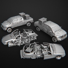 demolished cars coverage tabletop props miniature boardgame wargame 28mm moderngame 3d print model - Mito3D