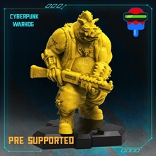cyber war hog tabletop ninja shotgun mutant cyberpunk bebop turtles warhog teanage 3d print model - Mito3D