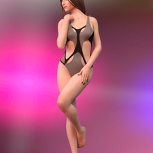 sexy garota maiô menina modelo roupa banho 3d print model - Mito3D