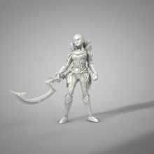 diana famoso estatuetas jogos menina pele videogame martelo guerra mulher personagem miniatura lua liga ri legendas tft tendência 3d print model - Mito3D