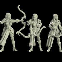 paladin okçular kızlar masaüstü okçu ejderhalar fantezi kız insan şövalye Ortaçağa ait Oyna Kadın minyatür sla dlp masa oyunu rol okçuluk tatar yayı çatışma Dugeon 3d print model - Mito3D