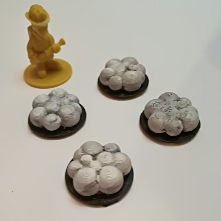 smoke token flash point board games boardgame 3D print model - Mito3D