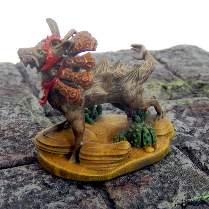 ahuizotl azteco cane miniatura mistico Piccione giochi tavolo bestia scimmia mitologia lupo Dungeons and Dragons dndminiature resina in dndmni creatura leggendaria 3D print model - Mito3D