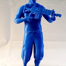 gta personagem frank rifle fan art videogame franck 3d print model - Mito3D