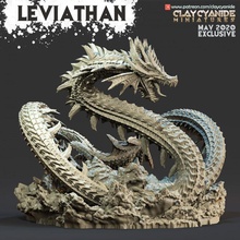 Leviatano tavolo creatura Drago miniature mostro wargaming warhammer acqua Dungeons and Dragons dnd giochi tabletoprpg Seadragon 3d print model - Mito3D