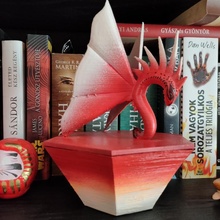 dragon guided hexa-box box fantasy hexagon 3d print model - Mito3D