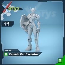 female orc executor store armored 3d print model - Mito3D