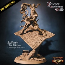 lethaniel trickster flying carpet tabletop epic fantasy fly mini model rpg magic sand miniature shadow boardgame base role heroes wargame dungeon d&d warriors pathfinder infinite heroines guild thieves ragingheroes 3d print model - Mito3D