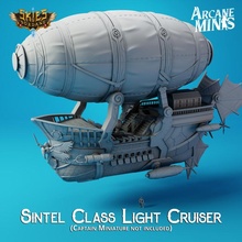 airship - sintel class light cruiser store boat dragons dungeons fantasy fdm modular punk roleplay rpg ship sky terrain weapons balloon large crystal flying air tabletop flight 28mm dnd 35mm massive playable 32mm dirigible eberron 3d print model - Mito3D