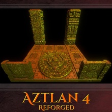 Aztlan 4 yeniden dövme mağaza Aztek yılan zindan orman fayans mezoamerikan ejder ısırığı yuan ti Dragonlock kült 3d print model - Mito3D