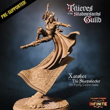 xanshee sharpshooter flying carpet tabletop demon arrow epic fantasy mini model rpg sand knife miniature shadow boardgame bow base role heroes wargame dungeon d&d warriors pathfinder infinite heroines guild thieves ragingheroes 3d print model - Mito3D