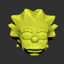 monster high lisa simpson tête jouets jeux 3d print model - Mito3D