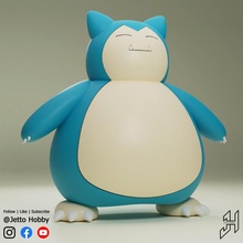 snorlax 1 25 scala Pokemon kit modello ridimensionato 3d print model - Mito3D