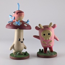 helpful farm creatures cute figurine fish game video mushroom adorable whimsical whimsy ooblet ooblets shrumbo legsy skuffalo 3d print model - Mito3D