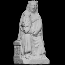 figure mary jesus scan mother sculpture child religion church 3dprinting seated photogrammetry verona castelvecchio openglam 3d print model - Mito3D