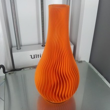 wave vase Garten Blume pflanze 3d print model - Mito3D