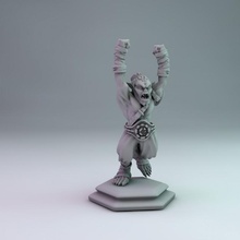 orc jumper tabletop dragons goblin green rpg troll warhammer miniature tolkien elves dungeon infinity elven 28mm dnd 32mm bard heroquest confrontaiton 3d print model - Mito3D