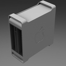 Mac pro coquille hdd espace rangement Pomme Cas gaine étagère disque dessine conduire dur 3d print model - Mito3D