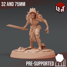 goblin soldier - trouble loot studios store epic fantasy game hero mini rpg miniature boardgame dungeonsanddragons tabletop heroes wargame d&d role-playing pathfinder lootstudios 3d print model - Mito3D