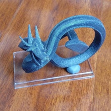 torus nœud dragon math openscad art 3d print model - Mito3D